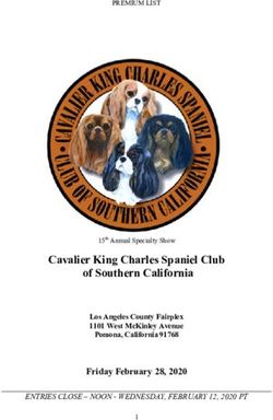 Cavalier King Charles Spaniel Club of Southern California - Friday February 28, 2020
