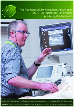 The Australasian Sonographers Association 2019-20 Australian Government pre-budget submission