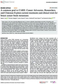 A common goal to CARE: Cancer Advocates, Researchers, and Clinicians Explore current treatments and clinical trials for breast cancer brain ...