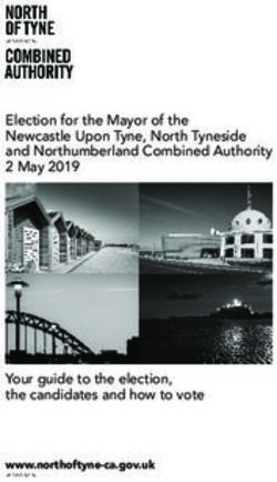 Election for the Mayor of the Newcastle Upon Tyne, North Tyneside and Northumberland Combined Authority 2 May 2019 - Your guide to the election ...