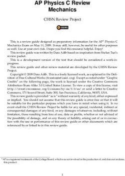 AP Physics C Review Mechanics - CHSN Review Project