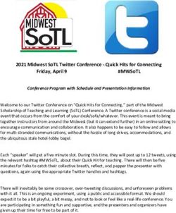 2021 MIDWEST SOTL TWITTER CONFERENCE - QUICK HITS FOR CONNECTING - MIDWEST ...