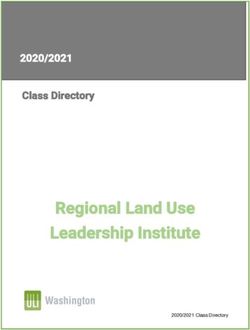 Regional Land Use Leadership Institute - 2020/2021 Class Directory - NET
