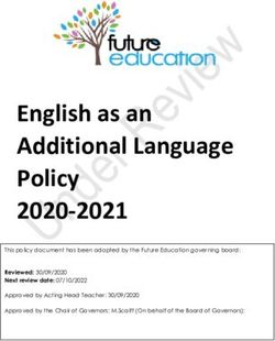 English as an Additional Language Policy 2020-2021 - Future ...