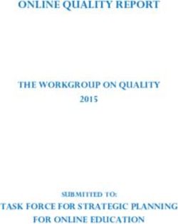 ONLINE QUALITY REPORT - THE WORKGROUP ON QUALITY TASK FORCE FOR STRATEGIC PLANNING FOR ONLINE EDUCATION 2015 - State University System of Florida