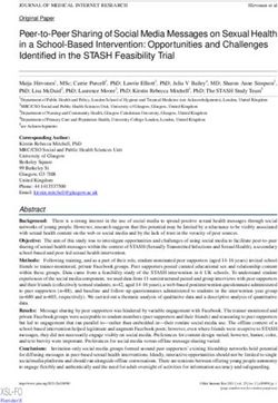 Peer-to-Peer Sharing of Social Media Messages on Sexual Health in a School-Based Intervention: Opportunities and Challenges Identified in the ...