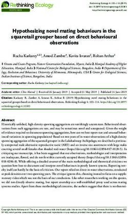 Hypothesizing novel mating behaviours in the squaretail grouper based on direct behavioural observations - Rethinking Ecology
