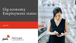 GIG ECONOMY EMPLOYMENT STATUS - MAY 2019 - PWC LEGAL