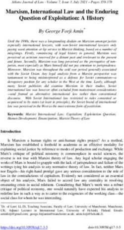 Marxism, International Law and the Enduring Question of Exploitation: A History