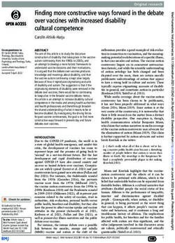 Finding more constructive ways forward in the debate over vaccines with increased disability cultural competence
