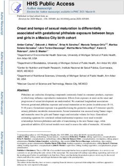 HHS Public Access Author manuscript Environ Int. Author manuscript; available in PMC 2021 March 01 - CDC stacks