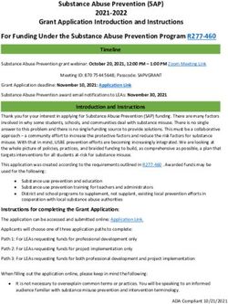 Substance Abuse Prevention (SAP) 2021-2022 Grant Application Introduction and Instructions For Funding Under the Substance Abuse Prevention ...