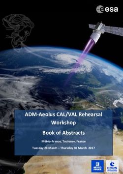 ADM-Aeolus CAL/VAL Rehearsal Workshop Book of Abstracts - Météo-France, Toulouse, France Tuesday 28 March - Thursday 30 March 2017
