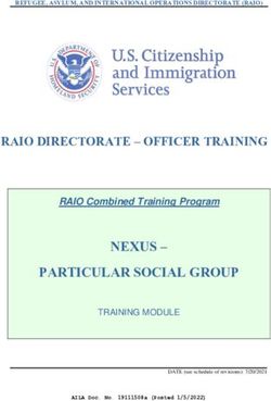 NEXUS - PARTICULAR SOCIAL GROUP - RAIO DIRECTORATE - OFFICER TRAINING - American ...