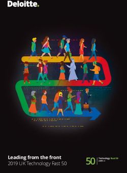 Leading from the front - 2019 UK Technology Fast 50 50 Technology Fast 50 - Deloitte