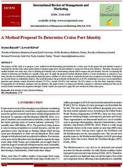 A Method Proposal To Determine Cruise Port Identity