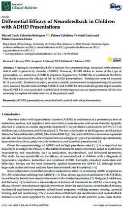 Differential Efficacy of Neurofeedback in Children with ADHD Presentations - MDPI