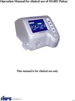 Operation Manual for clinical use of SIARE Pulsar - This manual is for clinical use only