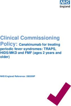 Clinical Commissioning - Policy: Canakinumab for treating periodic fever syndromes: TRAPS, HIDS/MKD and FMF (ages 2 years and older)