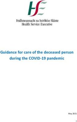 Guidance for care of the deceased person during the COVID-19 pandemic - May 2021