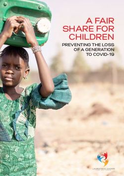 A FAIR SHARE FOR CHILDREN - PREVENTING THE LOSS OF A GENERATION TO COVID-19