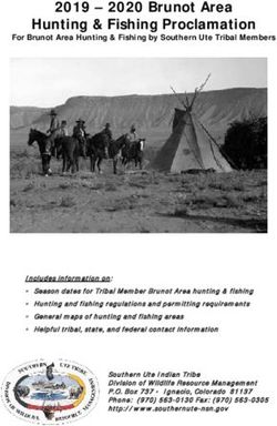 Hunting & Fishing Proclamation 2019 - 2020 Brunot Area