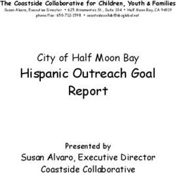 Hispanic Outreach Goal Report - City of Half Moon Bay