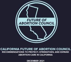 CALIFORNIA FUTURE OF ABORTION COUNCIL - RECOMMENDATIONS TO PROTECT, STRENGTHEN, AND EXPAND ABORTION CARE IN CALIFORNIA DECEMBER 2021 - Planned ...