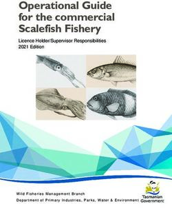 Operational Guide for the commercial Scalefish Fishery - Licence Holder/Supervisor Responsibilities 2021 Edition