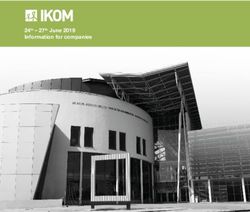 Information for companies 24th - 27th June 2019 - TUM