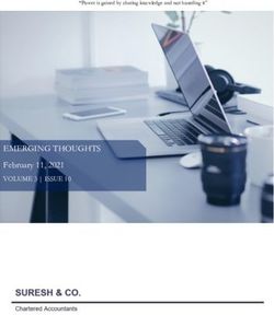 EMERGING THOUGHTS February 11, 2021 - VOLUME 3 | ISSUE 10 - SURESH & CO.