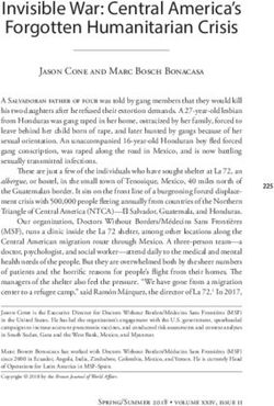 Invisible War: Central America's Forgotten Humanitarian Crisis - Doctors Without Borders