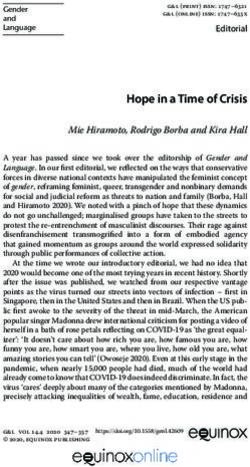 Hope in a Time of Crisis - Mie Hiramoto, Rodrigo Borba and Kira Hall - Equinox eBooks Publishing