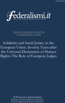 Solidarity and Social Justice in the European Union. Seventy Years after the Universal Declaration of Human Rights: The Role of European Judges ...