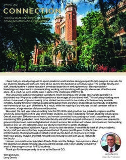 CONNECTION SPRING 2021 - FSU CCI