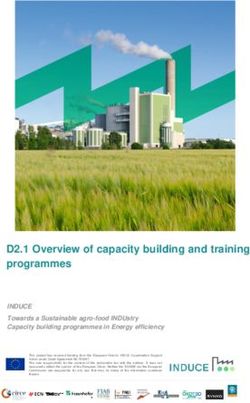 D2.1 Overview of capacity building and training programmes