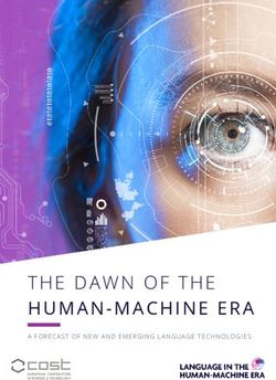 THE DAWN OF THE HUMAN-MACHINE ERA - A FORECAST OF NEW AND EMERGING LANGUAGE TECHNOLOGIES - LITHME