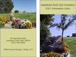 American Fork City Cemetery - 2021 Information Guide - 26 West 600 North American Fork, Utah 84003