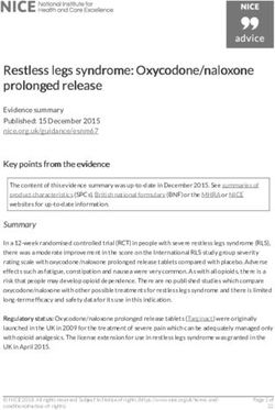 Restless legs syndrome: Oxycodone/nalo prolonged release - NICE
