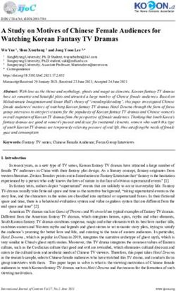 A Study on Motives of Chinese Female Audiences for Watching Korean Fantasy TV Dramas