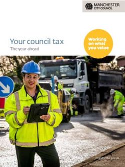 Your council tax The year ahead - Manchester City Council