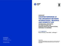 COUNTER-TERRORISM AT THE CROSSROAD BETWEEN INTERNATIONAL, REGIONAL AND DOMESTIC LAW