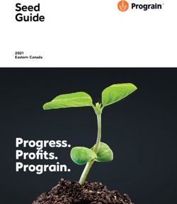Progress. Profits. Prograin - Seed Guide 2021 Eastern Canada