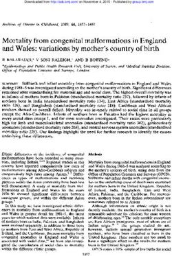 Mortality from congenital malformations in England and Wales: variations by mother's country of birth
