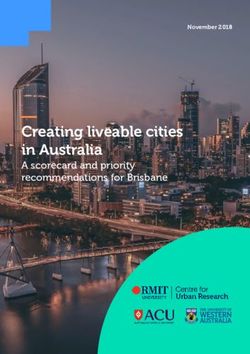 Creating liveable cities in Australia - A scorecard and priority recommendations for Brisbane - The Clean Air and Urban ...