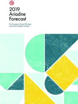 2019 Ariadne Forecast - For European Social Change and Human Rights Funders - Network of European Foundations