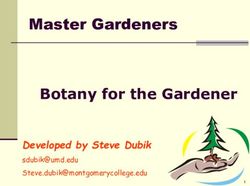 Botany for the Gardener - Master Gardeners