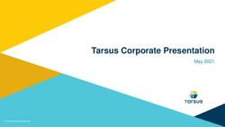 Tarsus Corporate Presentation - May 2021 - Public now