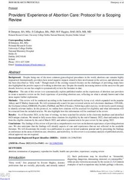 Providers' Experience of Abortion Care: Protocol for a Scoping Review - JMIR Research ...