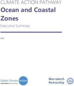 Ocean and Coastal Zones - CLIMATE ACTION PATHWAY - unfccc
